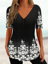 Load image into Gallery viewer, Simple 3d Fashion V-neck T-shirt