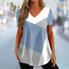 Load image into Gallery viewer, Simple 3d Fashion V-neck T-shirt