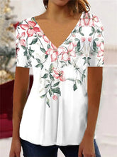 Load image into Gallery viewer, Simple 3d Fashion V-neck T-shirt