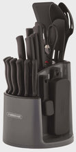 Cargar imagen en el visor de la galería, Classic 30-piece Rotating Cutlery Knife Set with Block