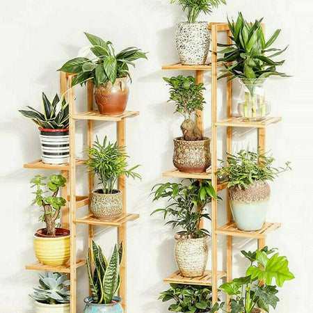 Bamboo 5 / 6 Tier Plant Stand