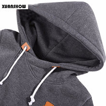 Carica l'immagine nel visualizzatore di Gallery, Long Sleeve Zip Up Fleece Hooded Sweatshirts