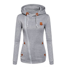Carica l'immagine nel visualizzatore di Gallery, Long Sleeve Zip Up Fleece Hooded Sweatshirts