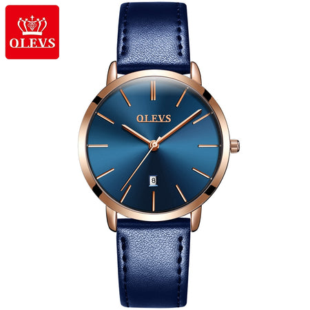Casual Leather Quartz Women's Wristwatches