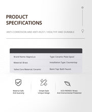 სურათის ჩატვირთვა გალერეის მნახველში, Waterfall Sink Faucet Shelf Basin Water Mixer Black Matte