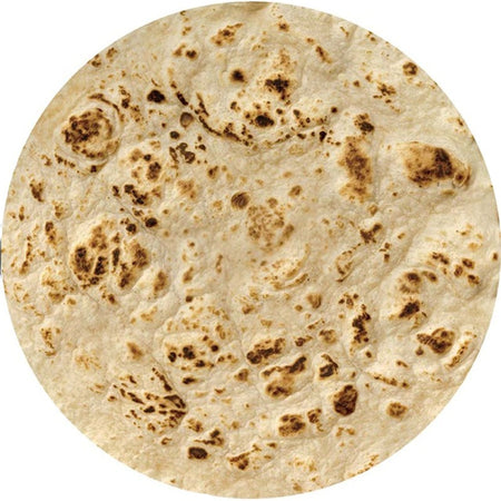 Soft warm flannel tortilla pizza blanket