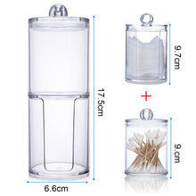 სურათის ჩატვირთვა გალერეის მნახველში, Acrylic Makeup Organizer/Cotton Pad Organizer/Bathroom Storage Box