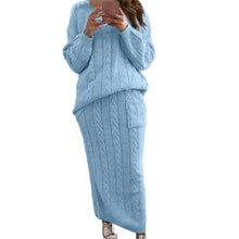 Carica l'immagine nel visualizzatore di Gallery, Warm Knitted 2 Piece Pullover Sweater Set