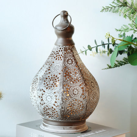 Battery Operated Moroccan Table Lamp