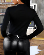 將圖片載入圖庫檢視器 Casual T-shirt Butterfly Pattern Studded Long Sleeve XS-5XL