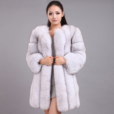 Faux Fur Winter Elegant Thick Overcoat
