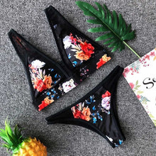 将图片加载到图库查看器,Two-piece Floral Print Bikini Set XS-8XL