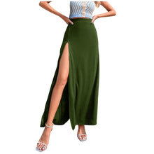Load image into Gallery viewer, Open Side Split High Waist Maxi Skirt