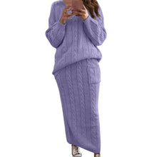 Carica l'immagine nel visualizzatore di Gallery, Warm Knitted 2 Piece Pullover Sweater Set