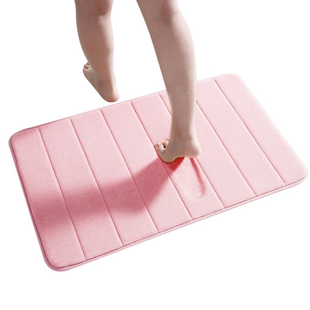 Velvet Solid Color Non-slip Bath Mat