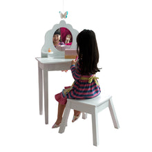 Load image into Gallery viewer, Medium Wooden Bedroom Vanity Stool Dressing Table