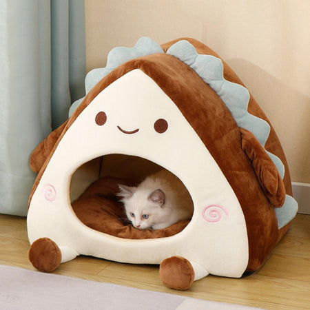 Soft Elastic Semi-enclosed Detachable Dog/Cat Bed
