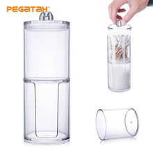 სურათის ჩატვირთვა გალერეის მნახველში, Acrylic Makeup Organizer/Cotton Pad Organizer/Bathroom Storage Box