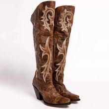Carica l'immagine nel visualizzatore di Gallery, Chunky High Heel Cowgirl Boots