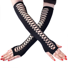Carica l'immagine nel visualizzatore di Gallery, Elastic Fingerless Mesh Gloves