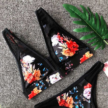 将图片加载到图库查看器,Two-piece Floral Print Bikini Set XS-8XL