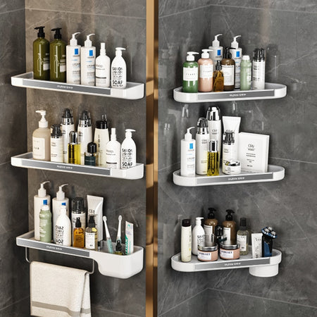Bathroom Shelves No-drill Corner Shelf Wall-mounted Shower Storage Rack/Holder