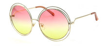 Cargar imagen en el visor de la galería, Oversize Round Hollow Frame Sunglasses - Fashion Damsel
