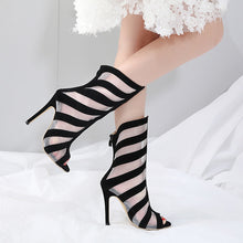 Load image into Gallery viewer, Sexy Mesh Gauze High Heels