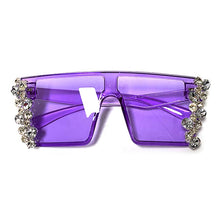 Carica l'immagine nel visualizzatore di Gallery, Oversized Diamond Square Sunglasses - Fashion Damsel