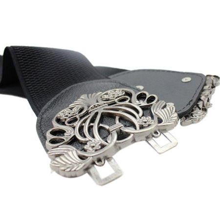 Flower Vintage Leather Dress Belt - Fashion Damsel