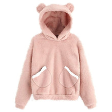 गैलरी व्यूवर में इमेज लोड करें, Cute Bear Warm Pullover Fluffy hoodie