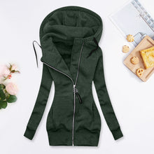 将图片加载到图库查看器,Long Zipper Hooded Winter Jacket - Fashion Damsel