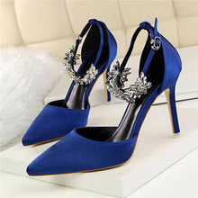 Load image into Gallery viewer, Elegant Rhinestone High Heel Pumps - Fashion Damsel