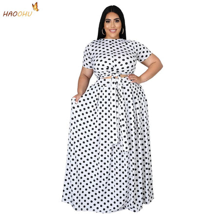Swing Skirt 2 Piece Suit Plus Size