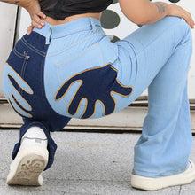 Carica l'immagine nel visualizzatore di Gallery, High Waist Vintage Patchwork Slim Jeans