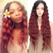 Cargar imagen en el visor de la galería, Deep Wave Synthetic Lace Wigs