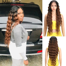 Cargar imagen en el visor de la galería, Deep Wave Synthetic Lace Wigs
