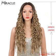 Cargar imagen en el visor de la galería, Deep Wave Synthetic Lace Wigs