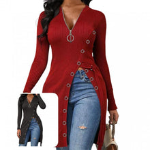 Cargar imagen en el visor de la galería, Cross body High split spring and autumn formal jacket