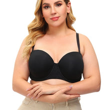 Carica l'immagine nel visualizzatore di Gallery, Plus Size Sexy Half Cup Silicone Push-Up Bra Cups B C D E F G