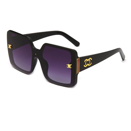 Luxury Brand Designer Vintage Oversized Square Sunglasses
