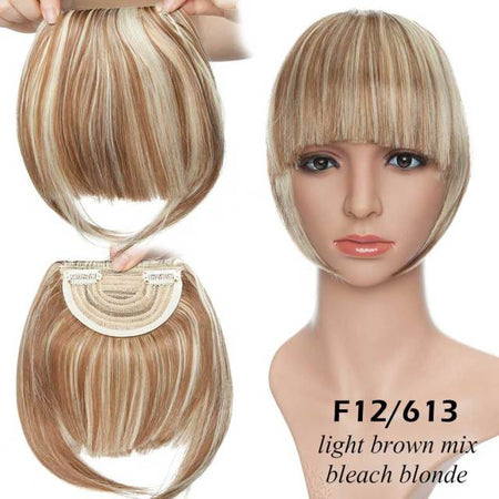 Synthetic 2 Clip-In Bang Hairpiece Extention