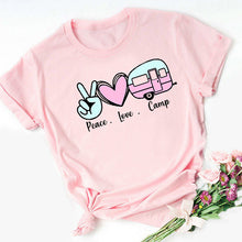 將圖片載入圖庫檢視器 I Love Coffee Letters Graphic Printed Women T-shirt