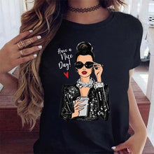 गैलरी व्यूवर में इमेज लोड करें, Women Black T Shirt