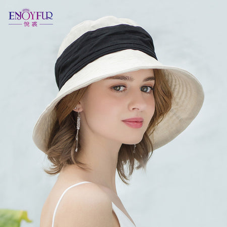 Foldable Cotton Summer Sun Hats For Women