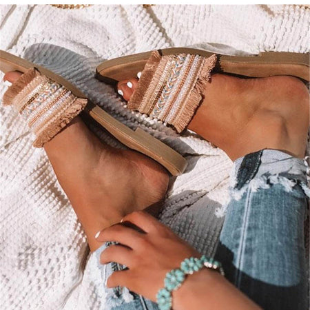 Flat Casual Slip-On Slides