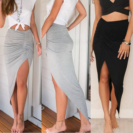 Summer Charm Split Long Skirt