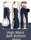 High Waist Bell-Bottom Jeans