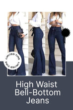 Load image into Gallery viewer, High Waist Bell-Bottom Jeans
