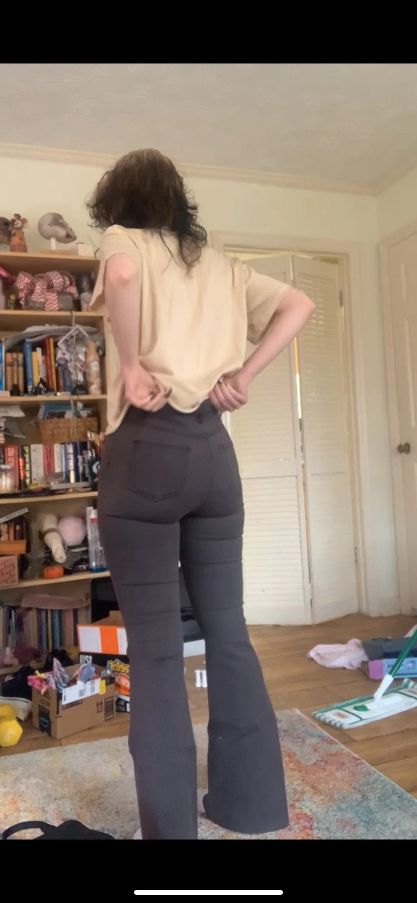 Flare High Waist Denim Pants